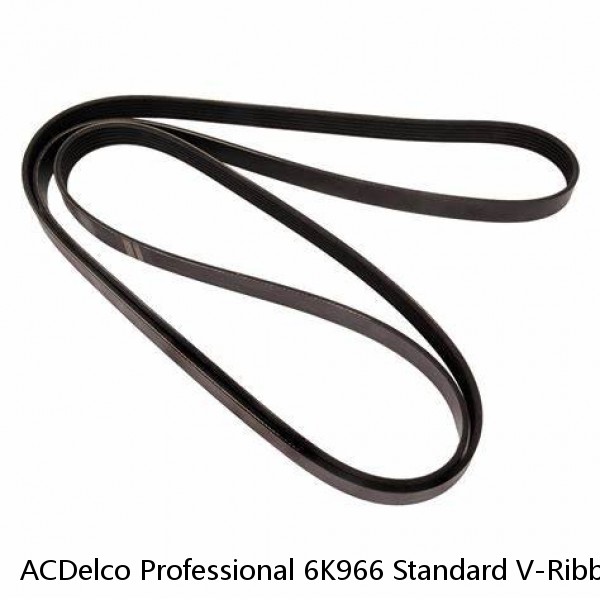 ACDelco Professional 6K966 Standard V-Ribbed Serpentine Belt #1 image