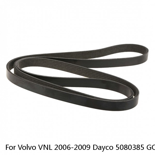 For Volvo VNL 2006-2009 Dayco 5080385 GOLD Label Poly Rib Heavy Duty Belt #1 image